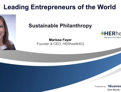 Sustainable Philanthropy keynote by Leading Entrepreneurs of the World